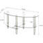 Table basse ovale en verre transparent, table moderne avec pieds en acier inoxydable, table basse en verre à 3 couches pour le salon-1147595748