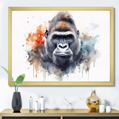 Colorful Gorilla II - Animals Canvas Prints