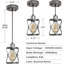 Industrial Farmhouse Mini Cage Pendant Light | Kitchen Island & Dining