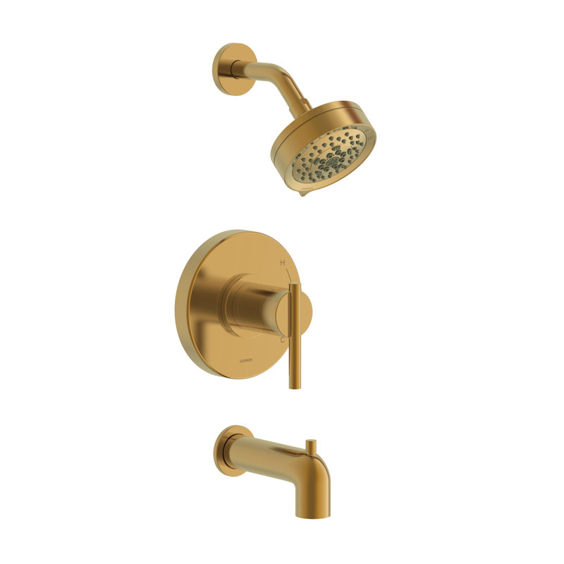 Parma Tub & Shower Faucet, Brushed Bronze