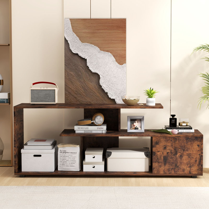 Unfinished TV Stand for TVs up to 55", Brown