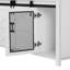 Buffet 59,3 po avec porte de grange coulissante et panneaux grillagés-125542952