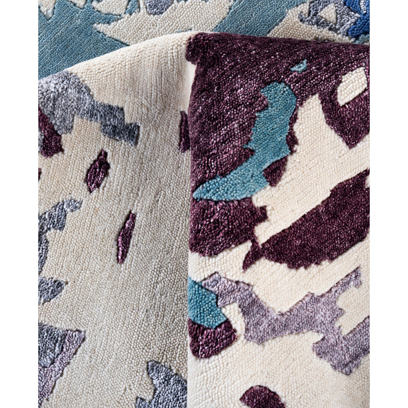 Overdyed One-of-a-Kind Rectangle 9'3" X 12'1" Area Rug