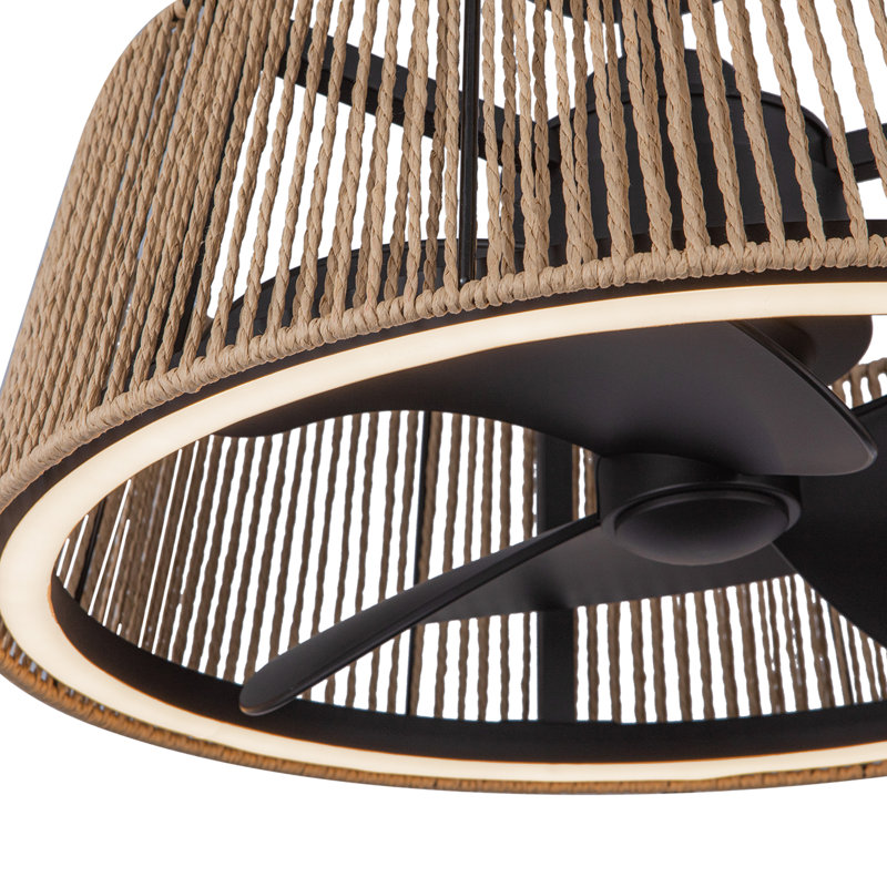Isla 24-In Ceiling Fan, Matte Black, Matte Black