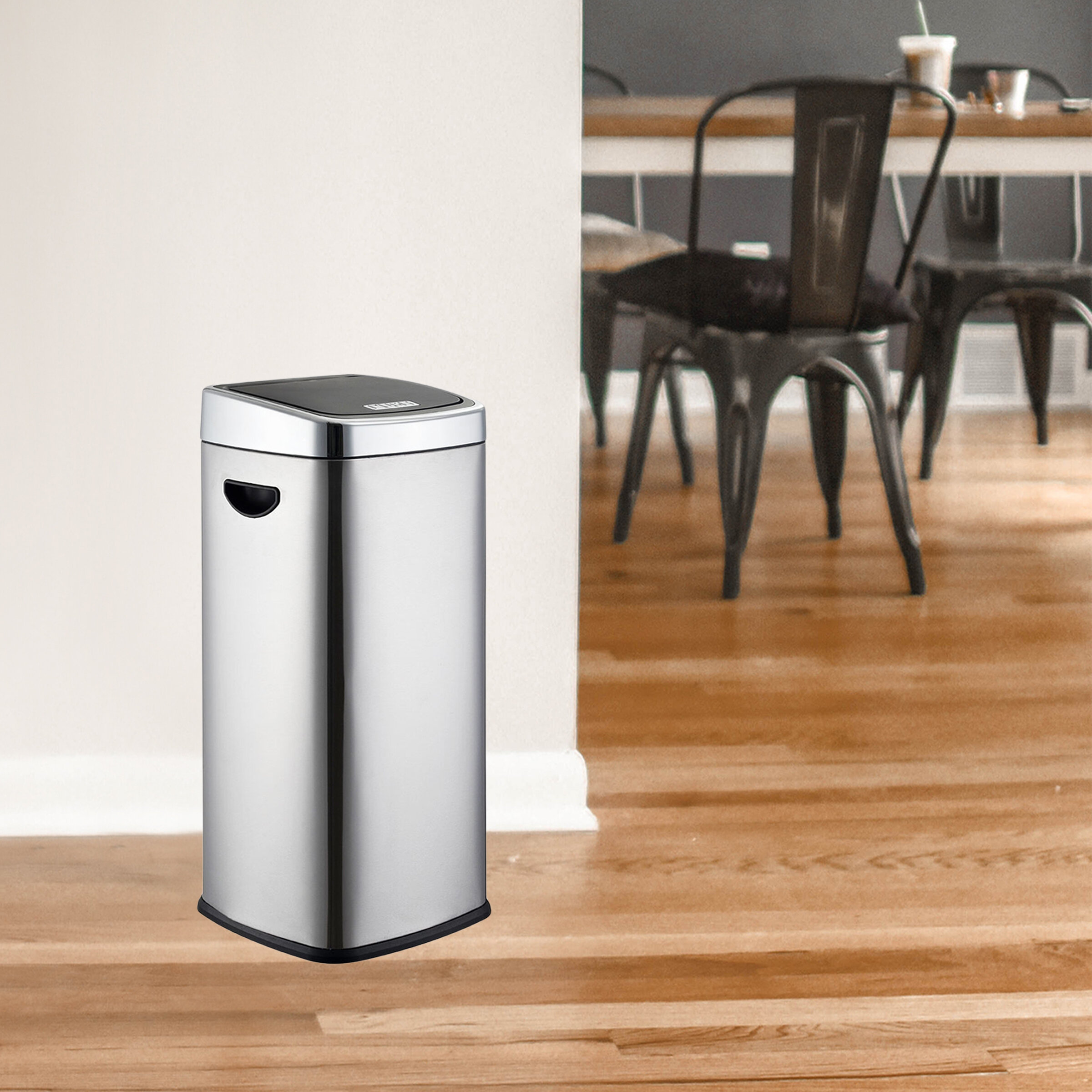 Creative Home Steel Touch Top Trash Can ( 8 Gallons ) | Wayfair