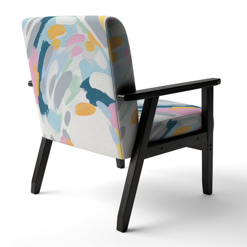 Fauteuil d'appoint rembourré «Gracieuse - Geometric Vortex II»