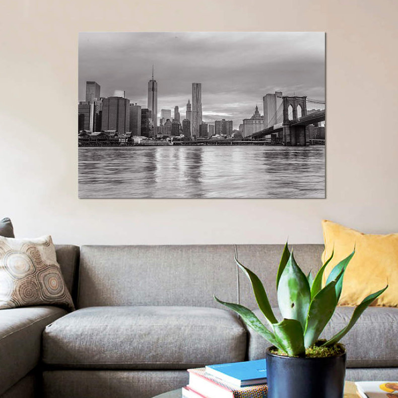 «New York XIII», impression sur toile, H 8 po x l 12 po x P 0,75 po, Toile tendue, Pas de tapis