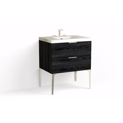 Avila 30" W Freestanding Single Bathroom Vanity with Dean Leg