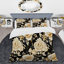 Ensemble de housse de couette Elegant Beige Rose Harmony I