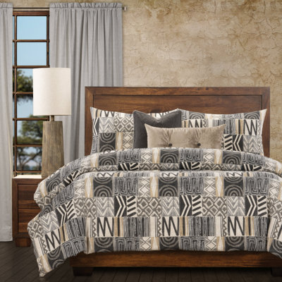 Wakamba Cotton Blend Baffle Box Stitch Patchwork Duvet Cover & Insert
