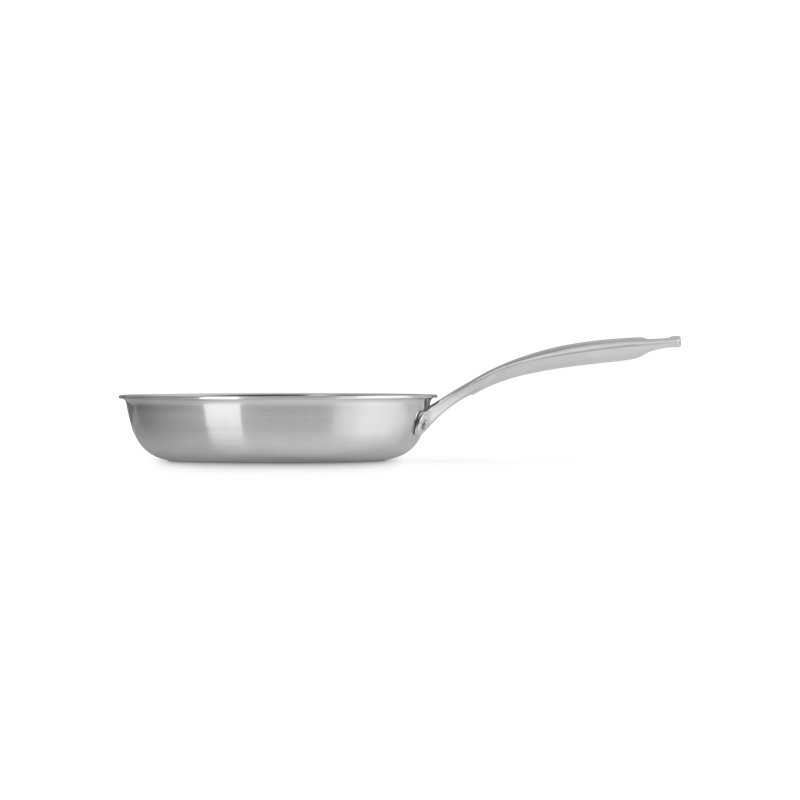 Le Creuset Essential Stainless Steel Shallow Round Frying Pan, 9.5 In.