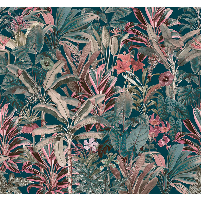 Superfresco Easy Funky Jungle Print To Order Fixed Size 2.8m x 3m Mural, Green