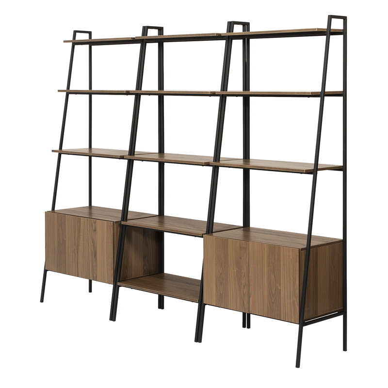 Little Italy Ladder Storage Bookcase, Mocha