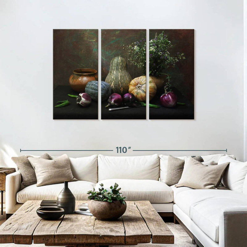 Yarlin Garden Vegetables, 48" H x 74" W