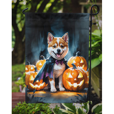 Puppy Halloween Garden Flag
