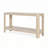 59" Wood Console Table with Open Shelf