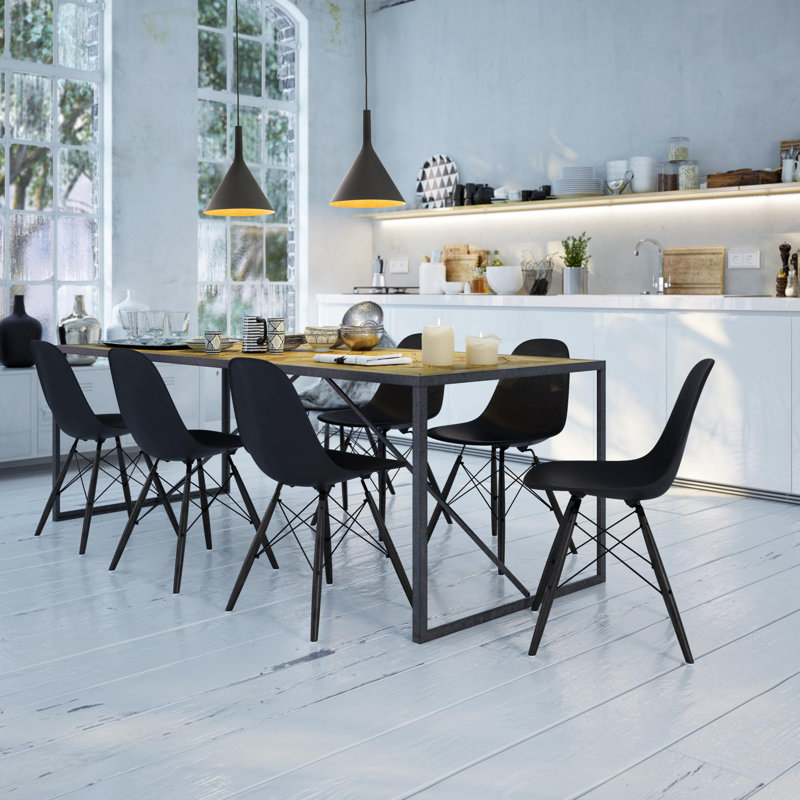 Daniela 1 - Light LED Pendant, 171.5cm H x 16.5cm diameter, Black/Gold