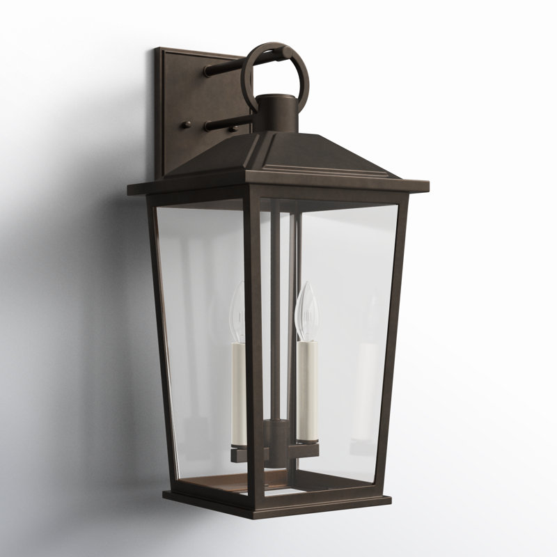 Wall Light, Bronze, 19.5" H x 9.5" W x 10.5" D