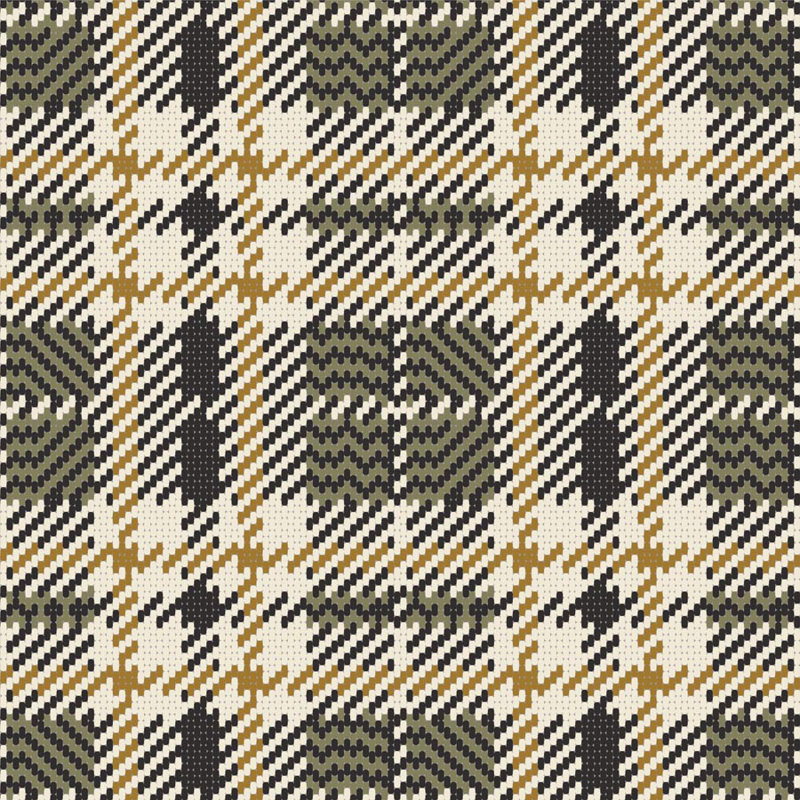 Clark Plaid 10' L x 24" W Wallpaper Roll, Non-pasted, Wood Lawn Green