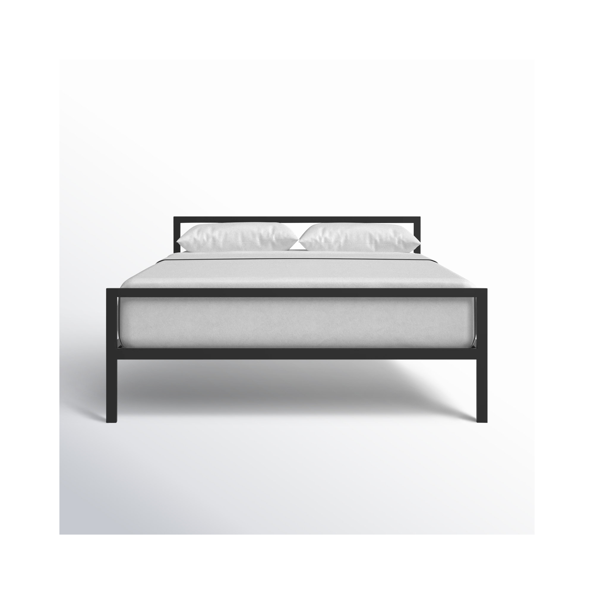 Aston Open-Frame Bed, Black, Queen