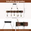 Lustre rustique rétro en fer et bois