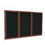 Babillards fermés en tissu à 3 portes avec cadre en bois Ghent-11138466-11138471-11138479