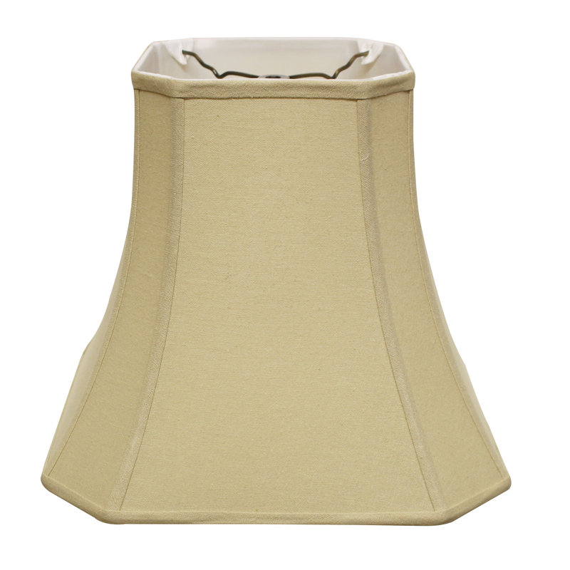 Abat-jour cloche en lin 12 "(araignée), Brun clair, H 13 po x l 16 po x P 16 po
