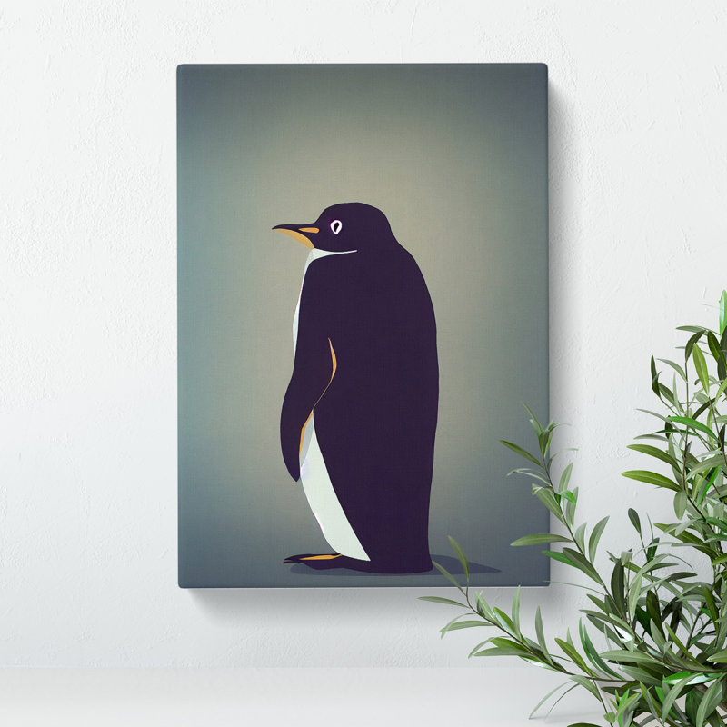 Rear Of A Penguin - Wrapped Canvas, 76cm H x 50cm W x 3cm D