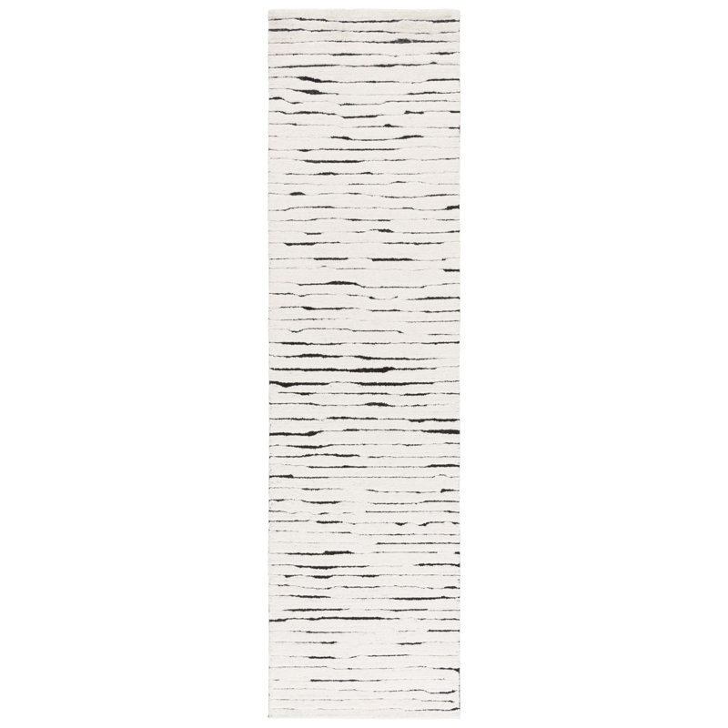 Casablanca Hand Tufted Wool Pile Abstract Rug, Runner 2'3" x 9"