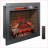 Electric Fireplaces | 28 Inch Infrared Insert with Trim Kit, Western Modern Touch Panel, 3D Flame &amp; Crackling Sound | Vent Free