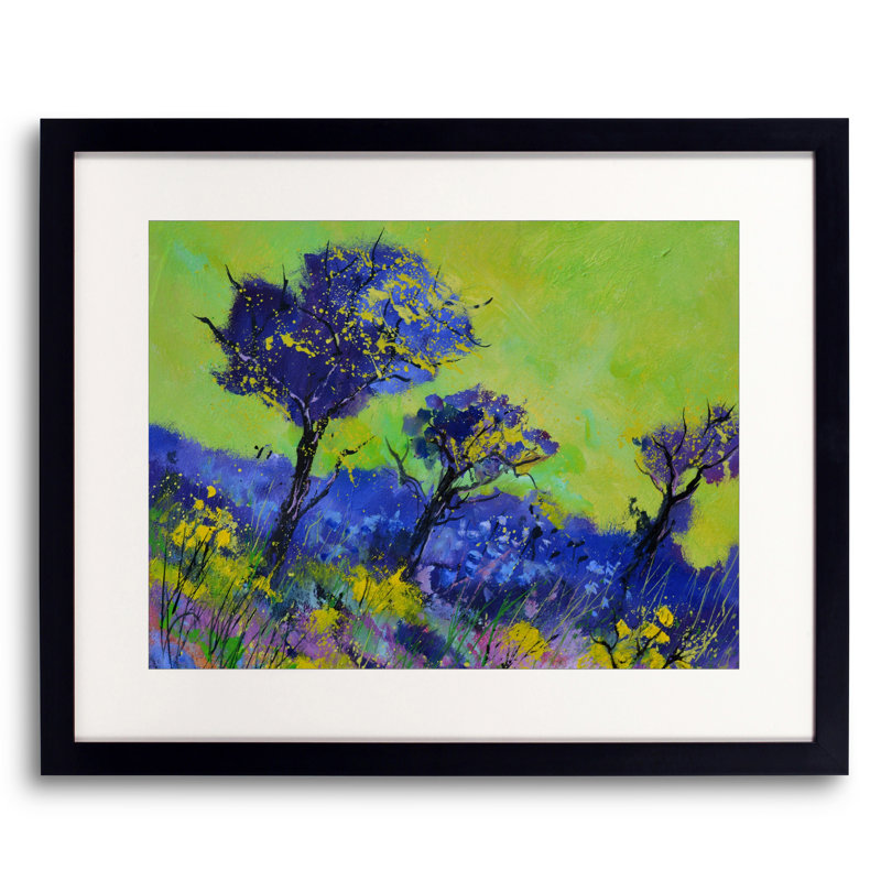 «Enchanted Garden» par Pol Ledent - Peinture encadrée sur papier