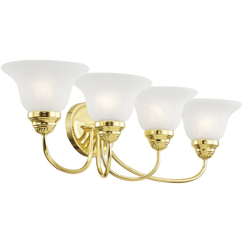 Yukon Vanity Light, Polished Brass