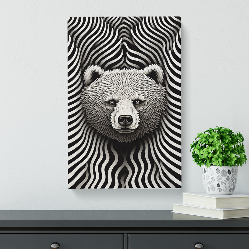 Bear Op - No Frame Print, 60cm H x 40cm W x 3cm D