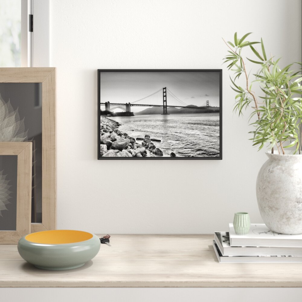 Gerahmtes Wandbild Imposante Golden Gate Bridge