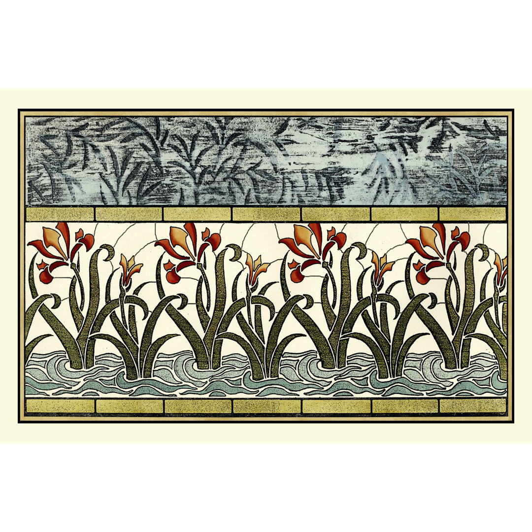 Leinwandbild Stained Glass Flowers I von Vision Studio