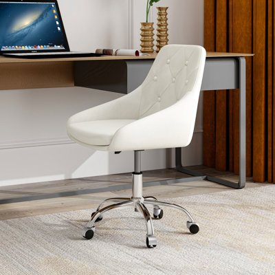 Chaise de salle à manger en velours moderne avec pieds chromés (ensemble de 1)