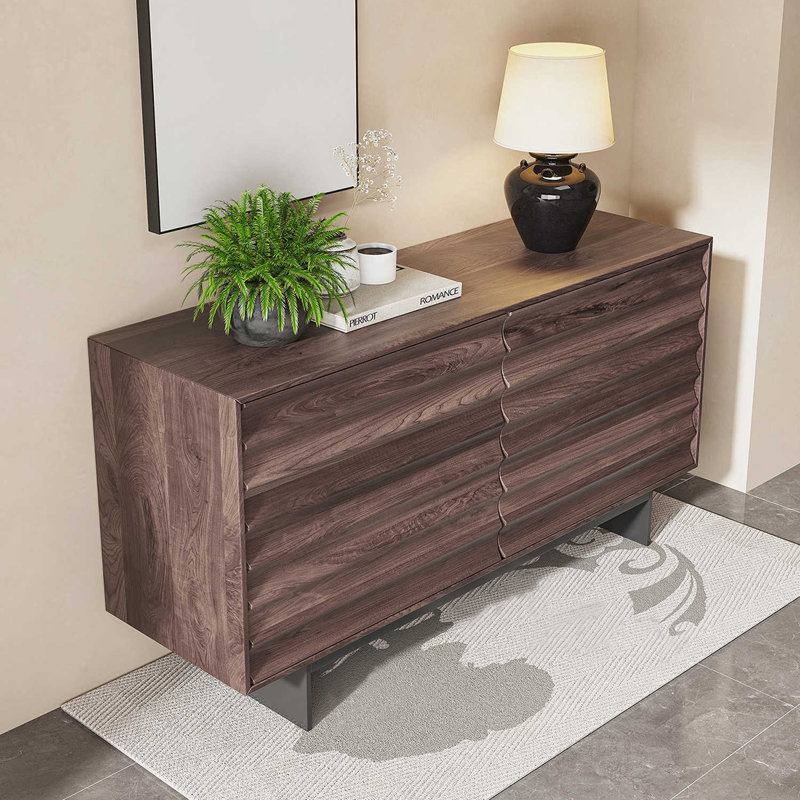 Buffet simple de style moderne Wabi-sabi
