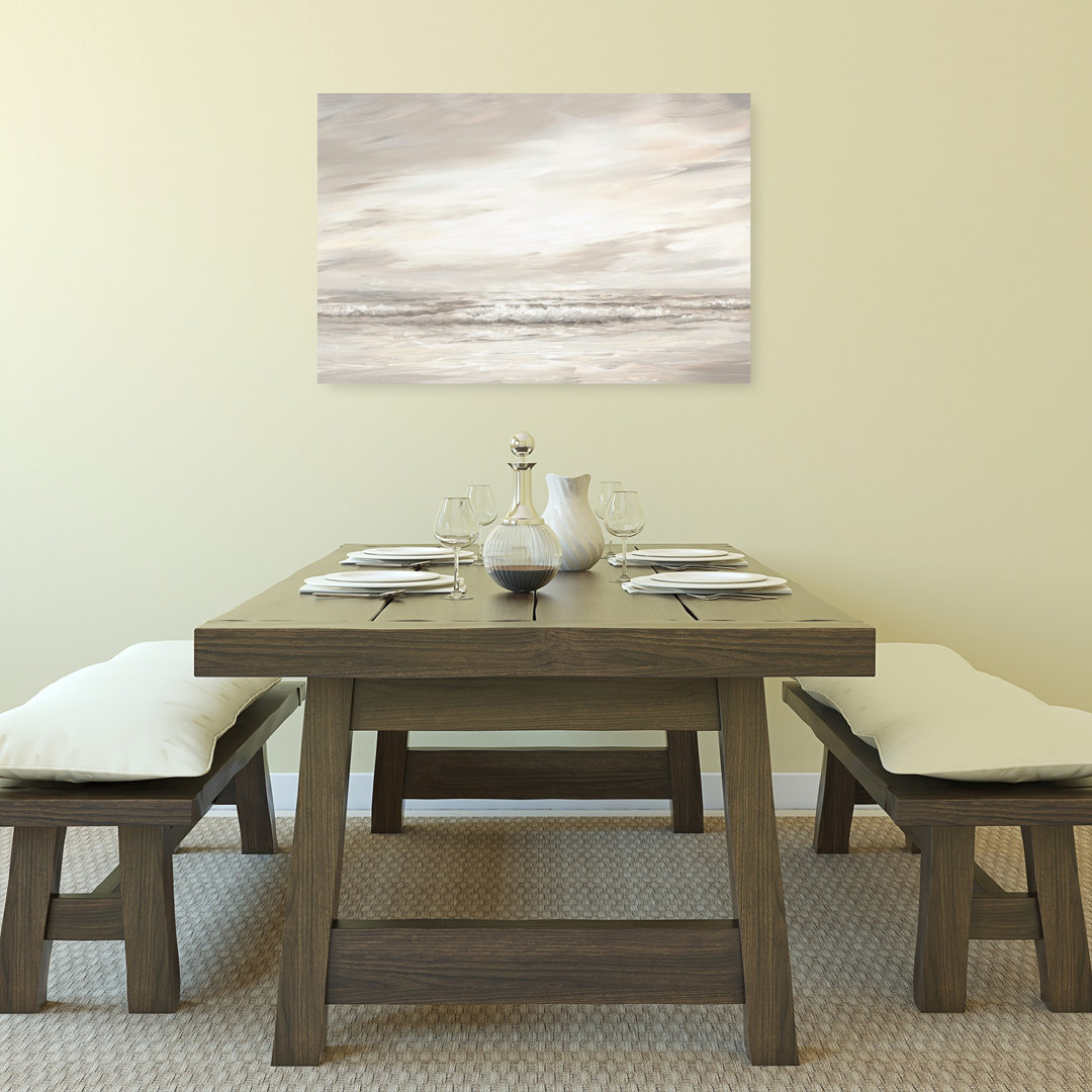 Morning Reflection Abstract Tranquil Coastal Wall Art Print