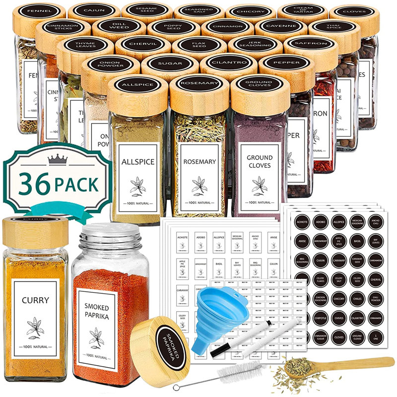 Ensemble de 36 pots à épices