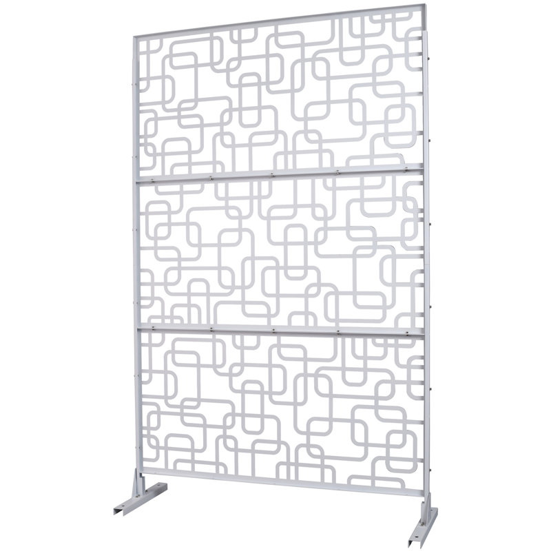 Écran d'intimité extérieur et intérieur H 76 po x l 48 po, Blanc