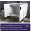 Meuble-lavabo mural en bois massif de 30 po avec tablette de rangement ouverte à gauche-1866277443-1866277452