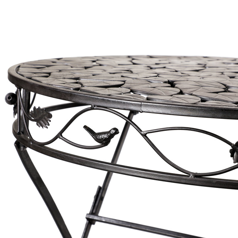 Watkinsville 2 - Person Metal Patio Dining Set with Round Table