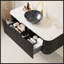 Meuble-lavabo mural flottant avec vasque en céramique noire, motif en pierre et tiroir spacieux pour les salles de bain modernes-1371737524-1371737527