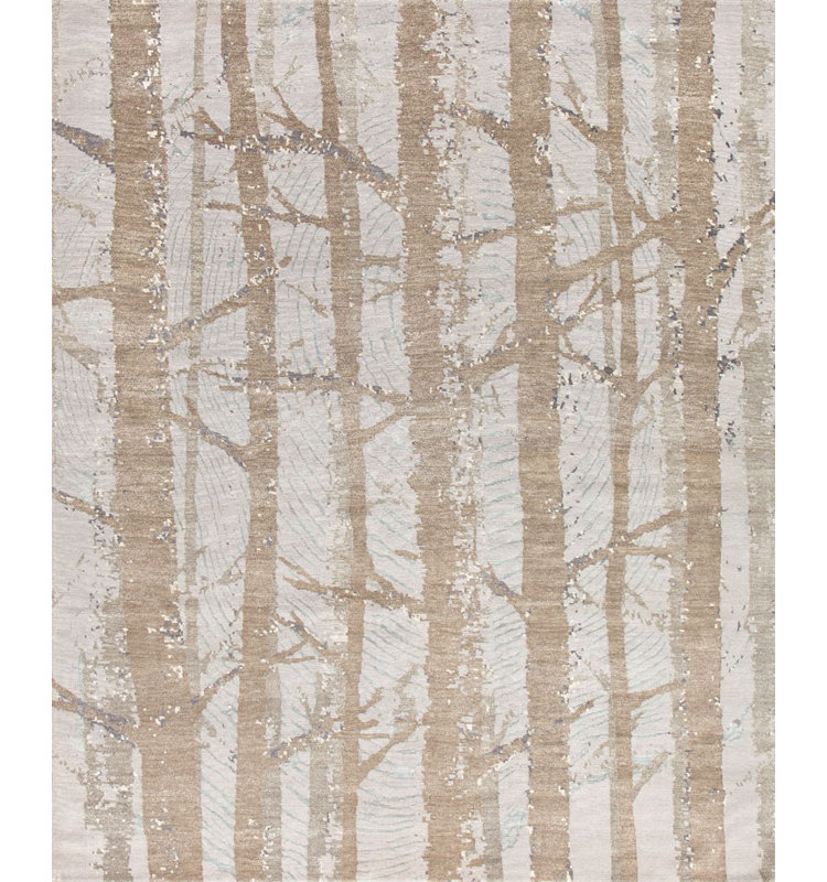 Contemporary Floral Area Rug, Rectangle 12' x 15'