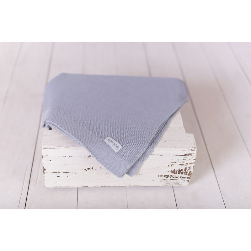 Callan Cotton Blend Baby Blanket, Grey