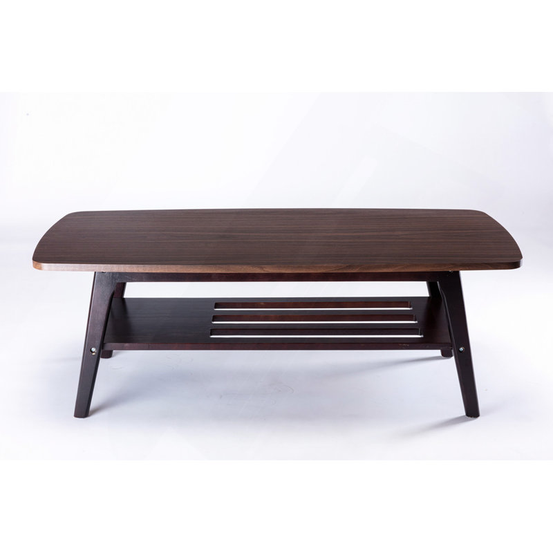 47" Light Oak Coffee Table, Espresso