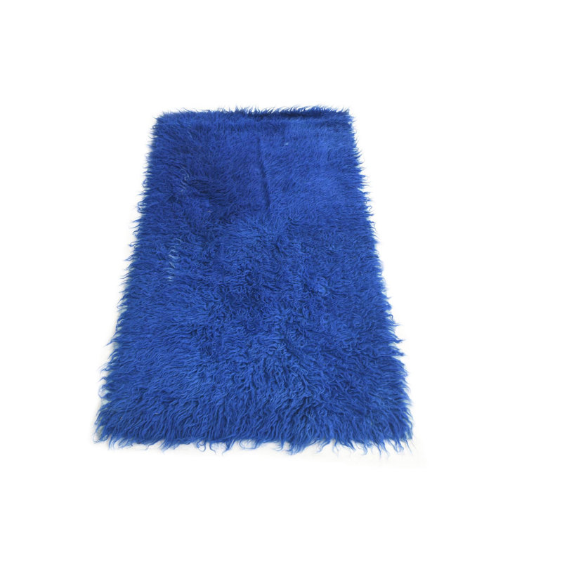 4 Ft Rectangle Pinson Blue Rug