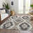 Machine Washable Indoor/Outdoor Xhevrie Taupe Rug-1123767810