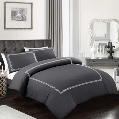 Cotton Blend Duvet Cover Set with Pillowcases