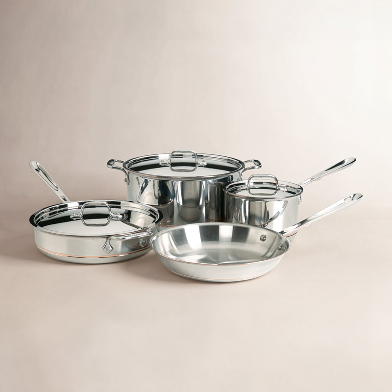 All-Clad Copper Core 7 Piece Cookware Set